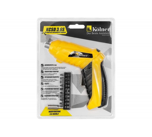 Аккумуляторная отвертка Kolner KCSD 3,6S 8020200106
