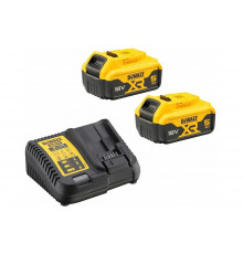 Набор Dewalt: 2 АКБ DCB184, Li-Ion, 18 В, 5 Ач и зарядное устройство DCB115, 12/14.4/18 В, 4 A DCB115P2 DCB115P2-QW