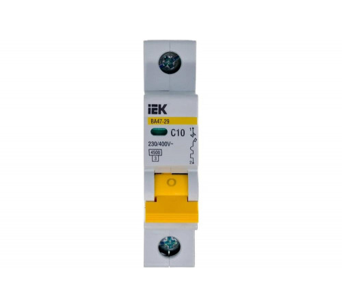 Автомат IEK ВА47-29 1п, C, 10А, 4.5кА - надежная защита электрических сетей