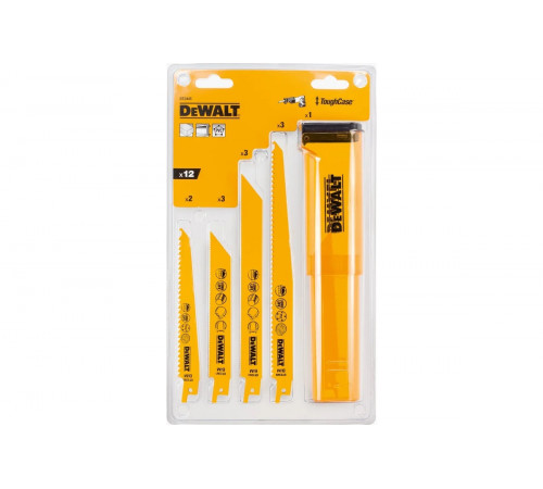 Набор полотен по металлу и дереву, 12 шт. DEWALT DT2445