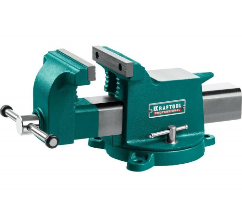 KRAFTOOL 125 мм, стальные слесарные тиски STEEL 32701-125 KRAFTOOL 125 мм, стальные слесарные тиски STEEL 32701-125
