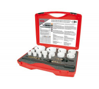 Набор коронок Bi-Metall HSSE-Co8 (15 шт; 16-83 мм; 2 адаптера; центрирующее сверло; удлинитель) RUKO 126318