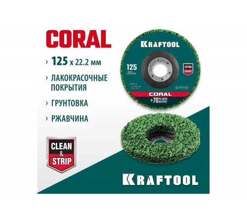 Полимерно-шлифовальный синтетический абразивный круг KRAFTOOL 36599-125 Полимерно-шлифовальный синтетический абразивный круг KRAFTOOL 36599-125