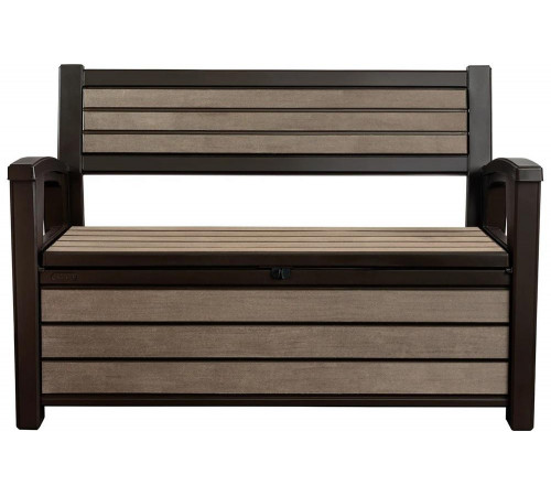 Скамейка для сада Keter HUDSON STORAGE BENCH коричневая 235687 Скамейка для сада Keter HUDSON STORAGE BENCH коричневая 235687
