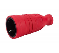Переносная розетка IEK Omega рбп14-1-0м ip20, красная OM-KR20-16-20-P1-00-K04