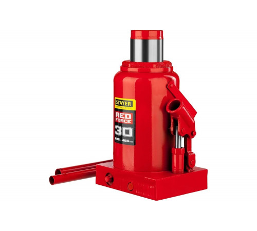 STAYER 30 т, 285-465 мм, домкрат бутылочный гидравлический RED FORCE 43160-30_z01 Professional