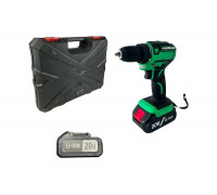 Аккумуляторная бесщеточная дрель-шуруповерт Zitrek Greenpower 20 Pro (20В, Li-ion аккум. 2шт, ЗУ, кейс, бита) 063-4061