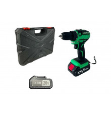 Аккумуляторная бесщеточная дрель-шуруповерт Zitrek Greenpower 20 Pro (20В, Li-ion аккум. 2шт, ЗУ, кейс, бита) 063-4061