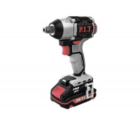 Ударный бесщеточный аккумуляторный гайковерт P.I.T. 20 В, 300 Нм, квадрат 1/2" и шестигран, 2 Ач, ЗУ, кейс PIW20H-300B/1