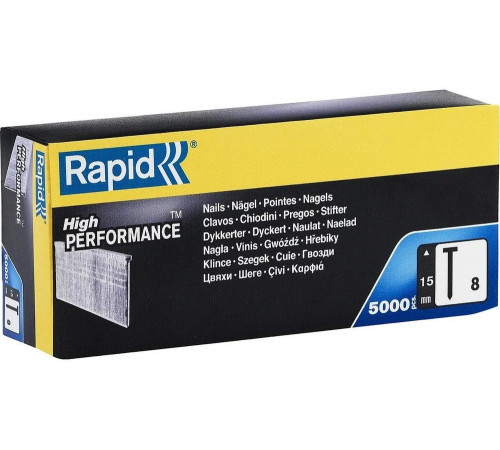 RAPID тип 300, 15 мм, 5000 шт, гвозди супертвердые 40100532 RAPID тип 300, 15 мм, 5000 шт, гвозди супертвердые 40100532