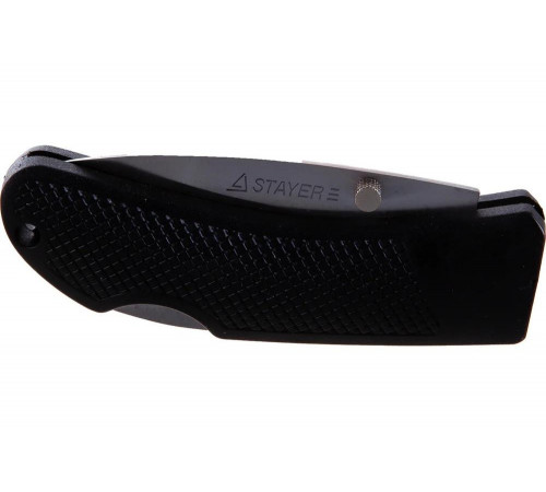 STAYER 75 мм, 2,35 мм, обрезиненная ручка, складной нож 47600-1_z01 STAYER 75 мм, 2,35 мм, обрезиненная ручка, складной нож 47600-1_z01