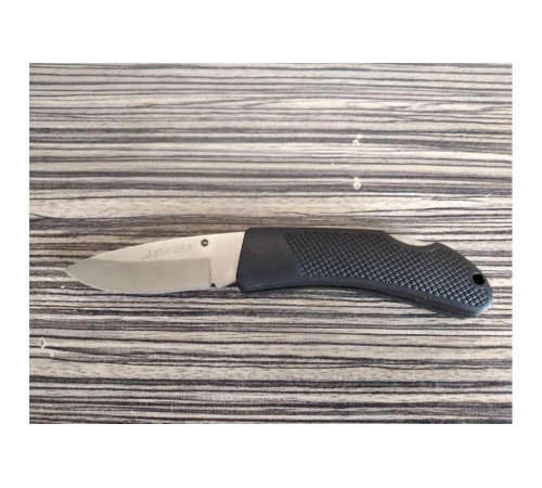 STAYER 75 мм, 2,35 мм, обрезиненная ручка, складной нож 47600-1_z01 STAYER 75 мм, 2,35 мм, обрезиненная ручка, складной нож 47600-1_z01