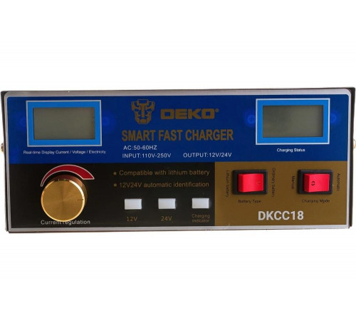 Зарядное устройство DEKO DKCC18, 12/24В, 18А 051-8054