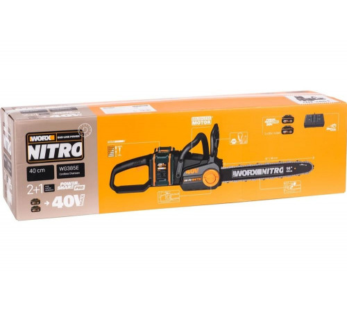 Аккумуляторная цепная пила WORX WG385E Аккумуляторная цепная пила WORX WG385E