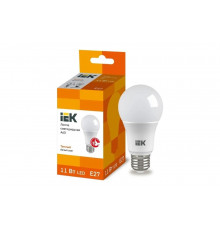 Лампа IEK LED A60 груша 11 Вт 230 В 3000К E27 LLE-A60-11-230-30-E27