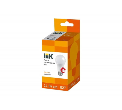 Яркая и энергоэффективная лампа IEK LLE-A60-11-230-30-E27
Яркая и энергоэффективная лампа IEK LLE-A60-11-230-30-E27