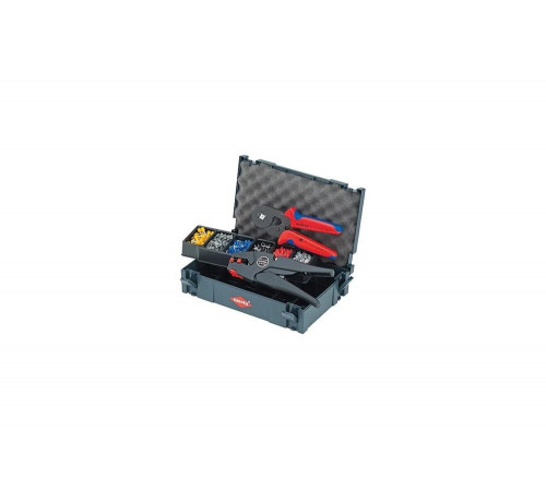 Набор контактных гильз с инструментом для опрессовки KNIPEX KN-979010 Набор контактных гильз с инструментом для опрессовки KNIPEX KN-979010