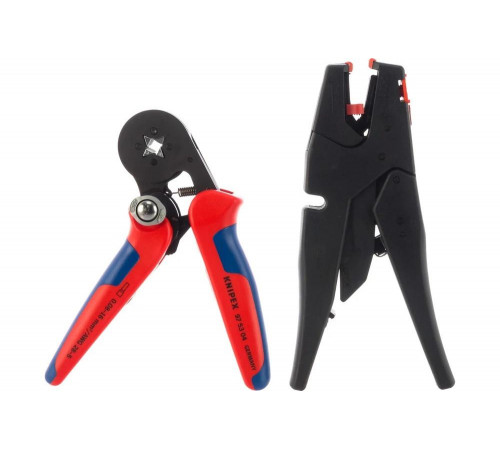Набор контактных гильз с инструментом для опрессовки KNIPEX KN-979010 Набор контактных гильз с инструментом для опрессовки KNIPEX KN-979010
