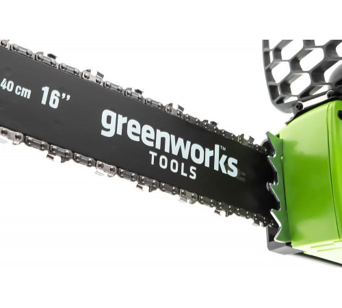 Пила цепная аккумуляторная GREENWORKS GD40CS40 (20077) без АКБ и ЗУ Пила цепная аккумуляторная GREENWORKS GD40CS40 (20077) без АКБ и ЗУ