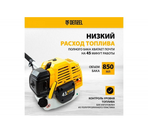 Триммер Denzel DT 43 - мощный инструмент для обрезки газонов