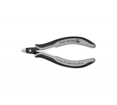 Прецизионные бокорезы KNIPEX ESD маленькая головка, 120 мм, 2-комп антистатические ручки KN-7902120ESD Прецизионные бокорезы KNIPEX ESD маленькая головка, 120 мм, 2-комп антистатические ручки KN-7902120ESD