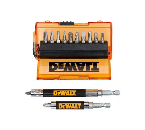 Набор бит 14 шт. пластиковый бокс DEWALT DT71502