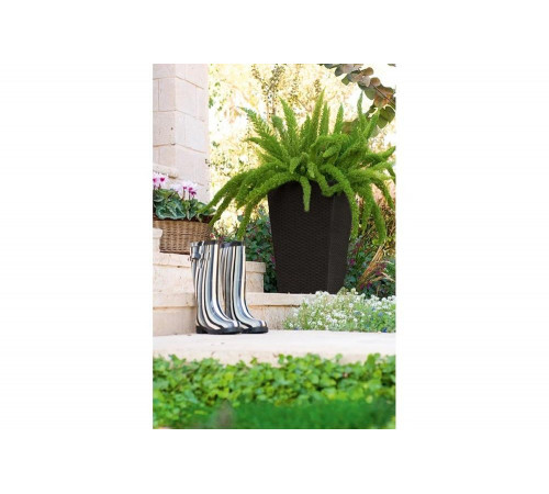 Кашпо Keter Rattan Planter M коричневый 228975
