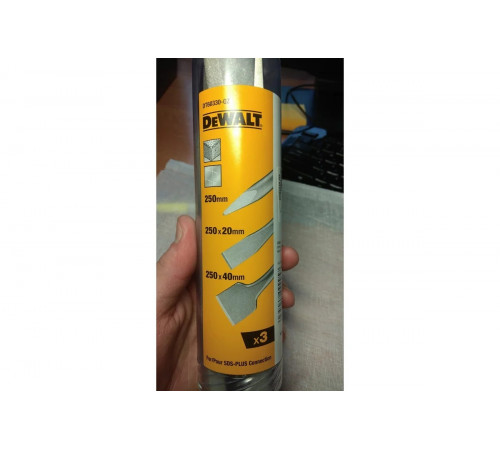 Набор зубил SDS+ 3 шт 1 пика, 2 пл. DEWALT DT60330