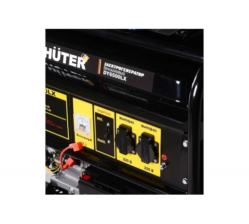 Портативный бензогенератор HUTER DY6500LX с колесами Портативный бензогенератор HUTER DY6500LX с колесами