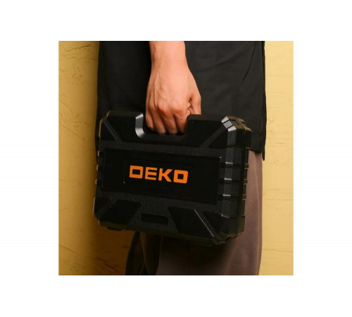 Аккумуляторная дрель-шуруповерт DEKO Banger 12v Li-Ion + набор инструмента 93 предмета, 1x1.8 Ач 063-4167