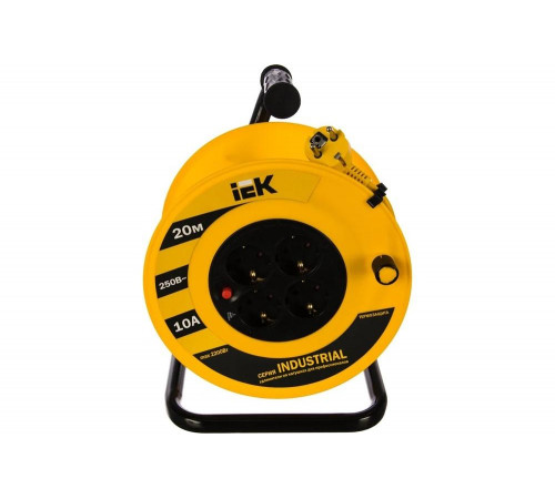 Удлинитель на катушке IEK 4х20м УК20 с термозащитой 3х1.0 Industrial WKP14-10-04-20 277735 Удлинитель на катушке IEK 4х20м УК20 с термозащитой 3х1.0 Industrial WKP14-10-04-20 277735