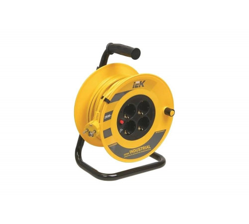 Удлинитель на катушке IEK 4х20м УК20 с термозащитой 3х1.0 Industrial WKP14-10-04-20 277735 Удлинитель на катушке IEK 4х20м УК20 с термозащитой 3х1.0 Industrial WKP14-10-04-20 277735