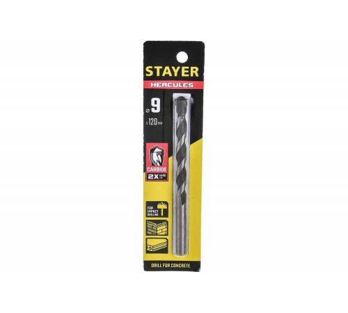 Сверло по бетону STAYER Hercules 9x120 мм 2915-120-09_z01