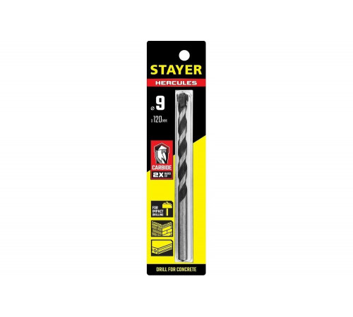 Сверло по бетону STAYER Hercules 9x120 мм 2915-120-09_z01