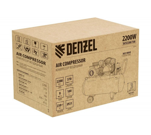 Воздушный компрессор Denzel BCV2200/100 Воздушный компрессор Denzel BCV2200/100