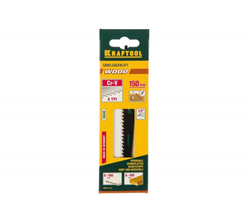 KRAFTOOL 130 мм, шаг 4.2 мм, по дереву, полотно для электроножовки 159711-4,2 Industrie KRAFTOOL 130 мм, шаг 4.2 мм, по дереву, полотно для электроножовки 159711-4,2 Industrie