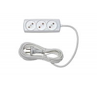 Бытовой удлинитель 3 гн. ПВС 2х1 RUCELF RU-03-210-05S