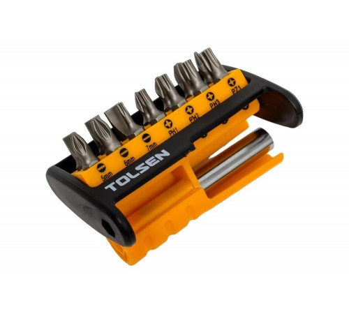 Набор вставок бит 1/4", PH, PZ, SL, Torx, 15 предметов TOLSEN TT20365 Набор вставок бит 1/4", PH, PZ, SL, Torx, 15 предметов TOLSEN TT20365