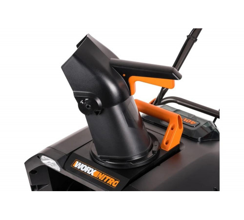 Снегоуборщик WORX WG471E аккумуляторный 40V 50см, бесщеточный, с двумя АКБ на 4Ач и двойным ЗУ в 2A+2А Снегоуборщик WORX WG471E аккумуляторный 40V 50см, бесщеточный, с двумя АКБ на 4Ач и двойным ЗУ в 2A+2А