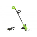 Аккумуляторный триммер GreenWorks 24V, 25 см, с 1хАКБ 2Ач и ЗУ 2107207SA