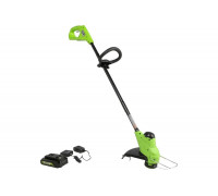 Аккумуляторный триммер GreenWorks 24V, 25 см, с 1хАКБ 2Ач и ЗУ 2107207SA