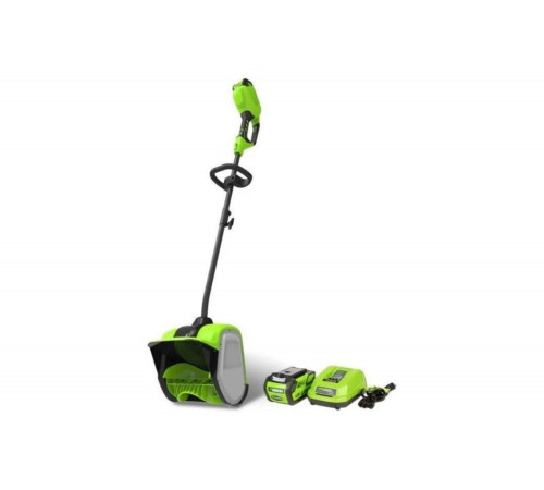 Аккумуляторный снегоуборщик GreenWorks 40V, 30 см, бесщеточный, с 1хАКБ 5 Ач и ЗУ 2600807UG Аккумуляторный снегоуборщик GreenWorks 40V, 30 см, бесщеточный, с 1хАКБ 5 Ач и ЗУ 2600807UG
