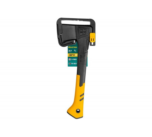 KRAFTOOL X7 640/715 г, в чехле, 360 мм, Универсальный топор (20660-07) KRAFTOOL X7 640/715 г, в чехле, 360 мм, Универсальный топор (20660-07)