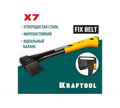 KRAFTOOL X7 640/715 г, в чехле, 360 мм, Универсальный топор (20660-07) KRAFTOOL X7 640/715 г, в чехле, 360 мм, Универсальный топор (20660-07)