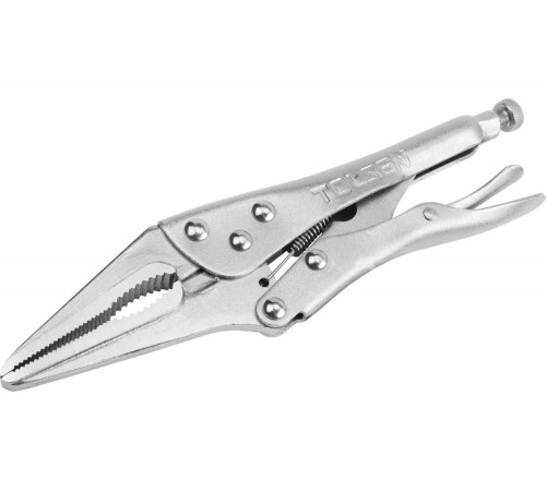 Зажим с фиксатором TOLSEN 165 мм, тонконосый TT10381