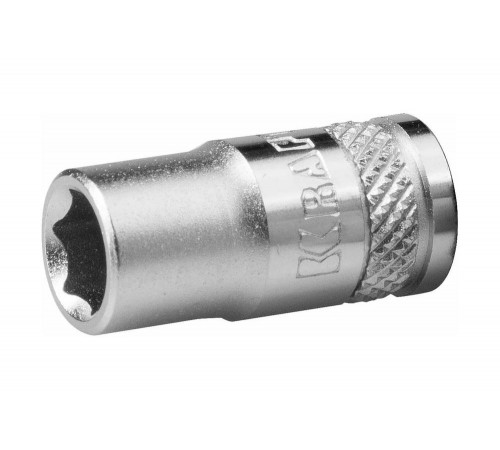 KRAFTOOL 1/4", 6 мм, Cr-V сталь, хромированная, торцовая головка 27815-06_z01