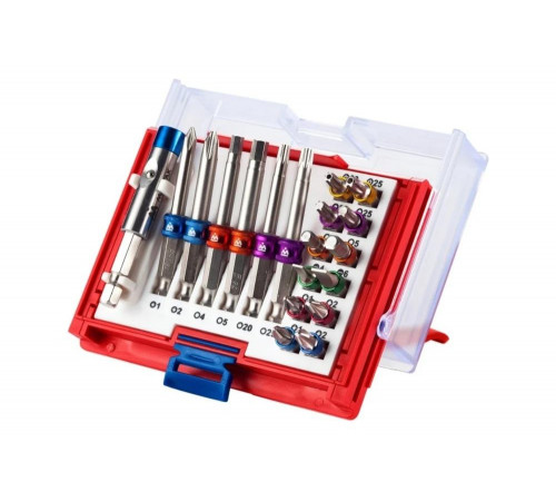 Набор вставок (бит) 1/4", PH, PZ, Hex, Torx, Slotted, 19 предметов МАСТАК 058-10019C Набор вставок (бит) 1/4", PH, PZ, Hex, Torx, Slotted, 19 предметов МАСТАК 058-10019C