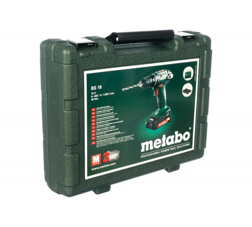 Аккумуляторный винтоверт Metabo BS 18 602207500 Аккумуляторный винтоверт Metabo BS 18 602207500
