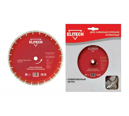 Алмазный диск Elitech 1110.007200 для армированного бетона
