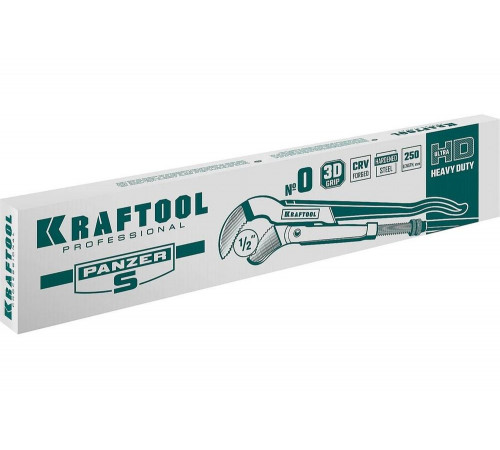 KRAFTOOL №0, изогнутые губки, ключ трубный PANZER-S 2733-05_z02 KRAFTOOL №0, изогнутые губки, ключ трубный PANZER-S 2733-05_z02